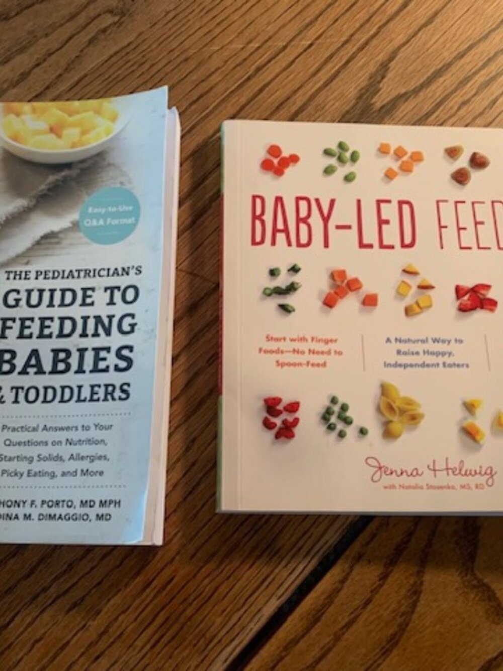 2 Baby Feeding books, both like New, see description for info